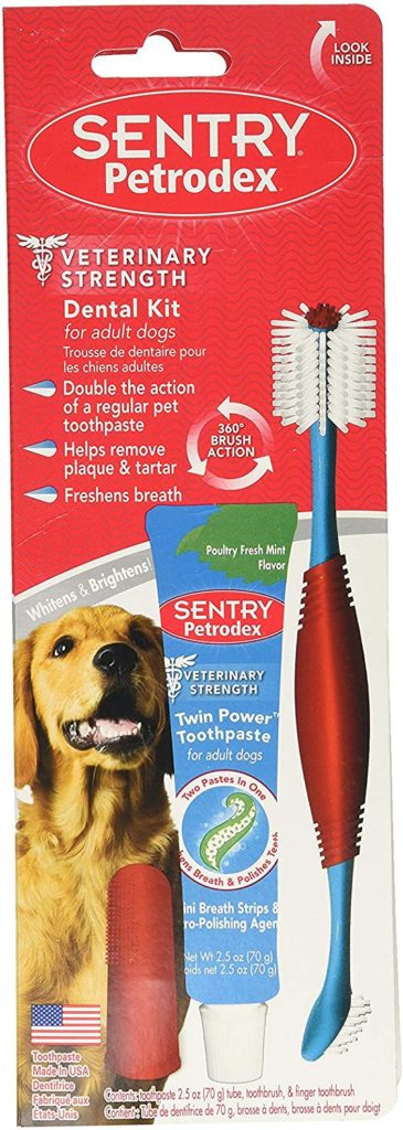 sentry petrodex veterinary strength enzymatic poultry flavor dog toothpaste